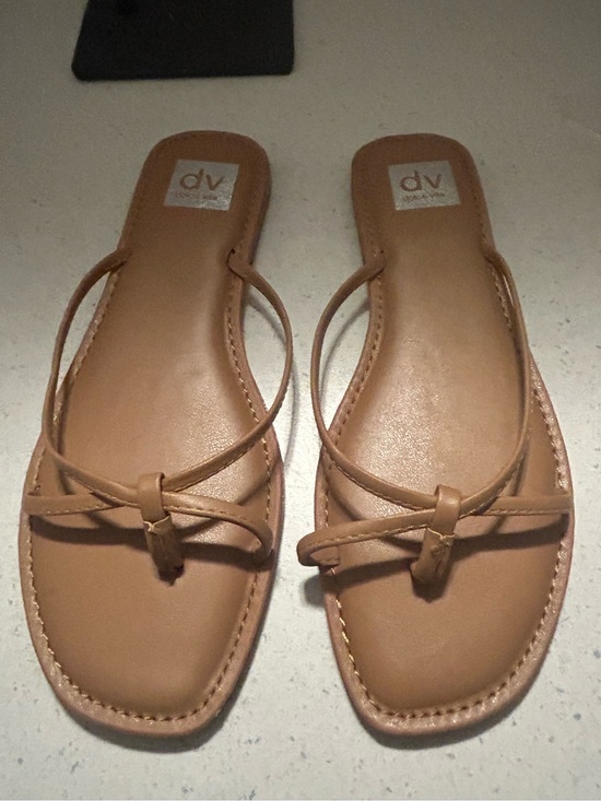 Dolce Vita Shoes - Dolce Vita Tan Knot Strap Flat Sandals